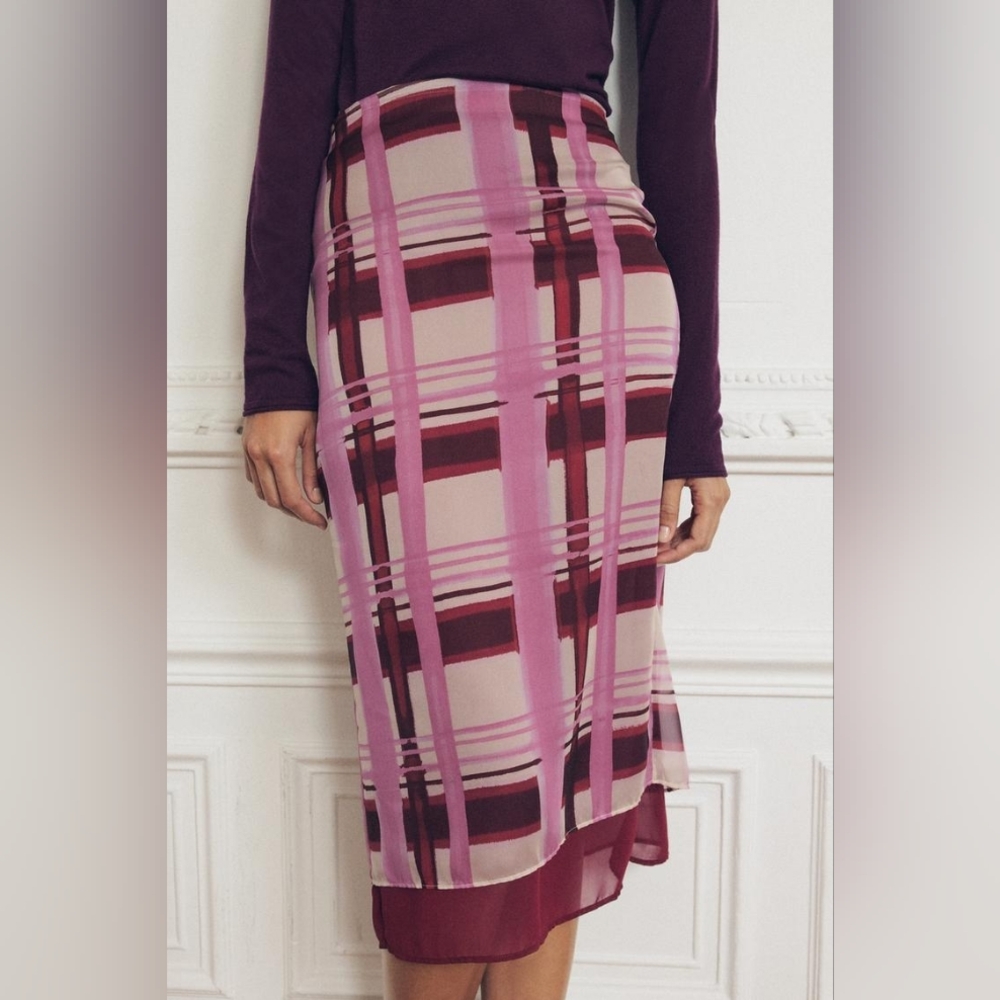 Zara Printed Pencil Skirt